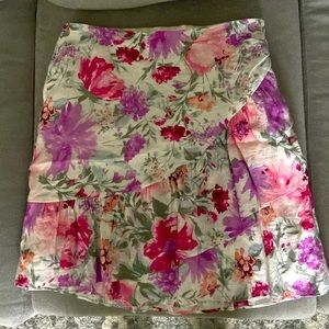 Express floral skirt; new
